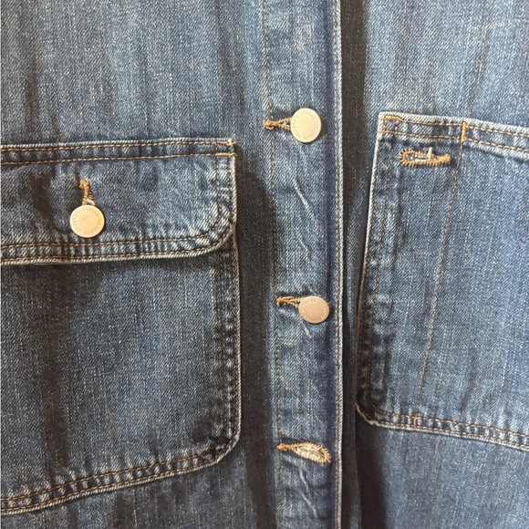 Universal Threads Blue Denim Shirt Dress- Fair Trade Certified - Picture 3 of 5